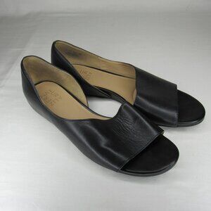 Naturalizer Black Leather LUCIE Flats Women's 9